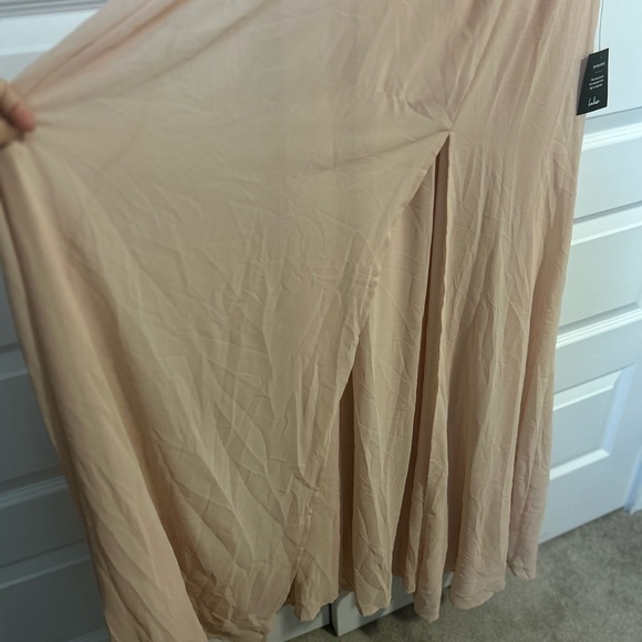NWT Lulu's Heavenly Blush Maxi Dress Gown - Picture 3 of 11